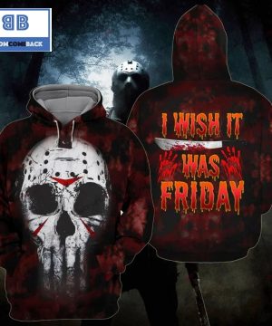 jason voorhees i wish it was friday halloween 3d hoodie 4 Ps2Ub