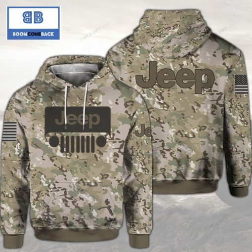 Jeep Camouflage Hunting 3D Hoodie