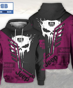 Jeep Cthulhu Black And Dark Pink 3D Hoodie