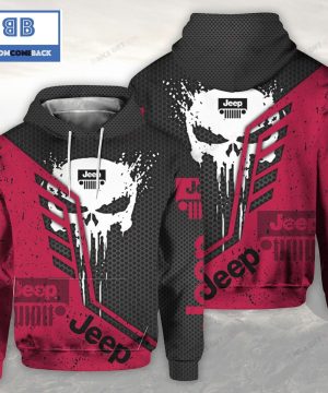 Jeep Cthulhu Black And Dark Red 3D Hoodie