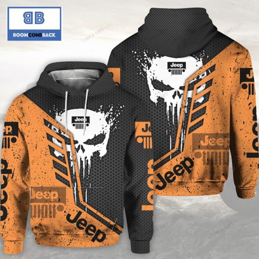 Jeep Cthulhu Black And Orange 3D Hoodie