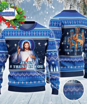 Jesus I Trust In You Ugly Christmas Sweater