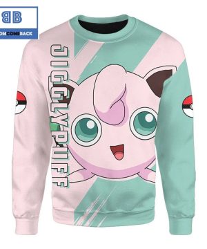 Jigglypuff Pokemon Anime Christmas 3D Sweatshirt