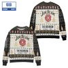 Jim Beam Bourbon Whisky Christmas Orange 3D Sweater