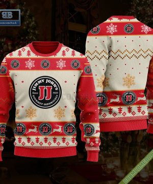 Jimmy John’s Reindeer 3D Ugly Christmas Sweater