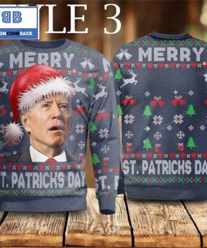 joe biden merry st patricks day fjb 3d christmas sweater style 3 2 u6G8B