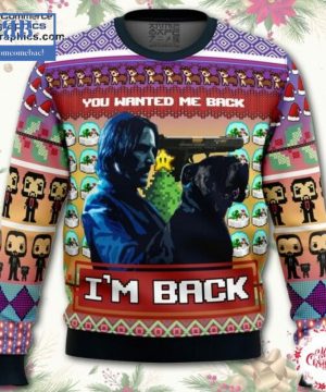 John Wick You Wanted Me Back I’m Back Ugly Christmas Sweater