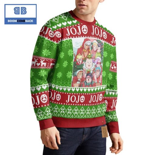 JoJo Bizarre Adventure Anime Christmas Custom Knitted 3D Sweater