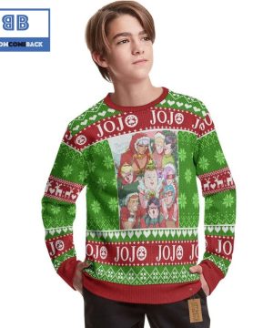 jojo bizarre adventure anime christmas custom knitted 3d sweater 2 0NpI2