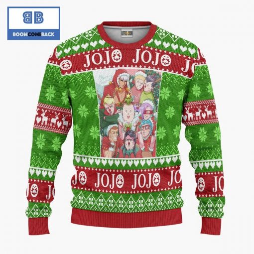 JoJo Bizarre Adventure Anime Christmas Custom Knitted 3D Sweater