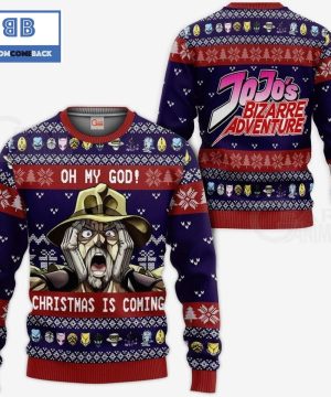 Joseph Joestar JoJo’s Bizarre Adventure Anime Ugly Christmas Sweater