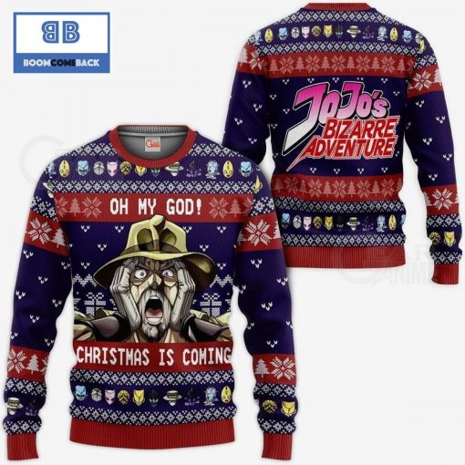 Joseph Joestar JoJo’s Bizarre Adventure Anime Ugly Christmas Sweater