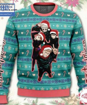 Jujutsu Kaisen Happy Dub Cast Ugly Christmas Sweater