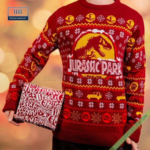 Jurassic Park Movie Ugly Christmas Sweater Gift For Adult And Kid