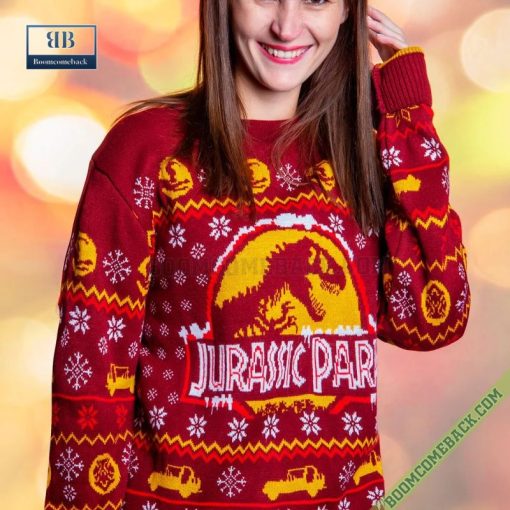 Jurassic Park Movie Ugly Christmas Sweater Gift For Adult And Kid