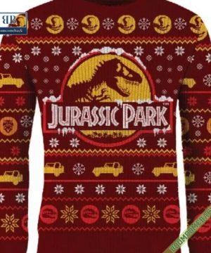 jurassic park movie ugly christmas sweater gift for adult and kid 5 psXAD