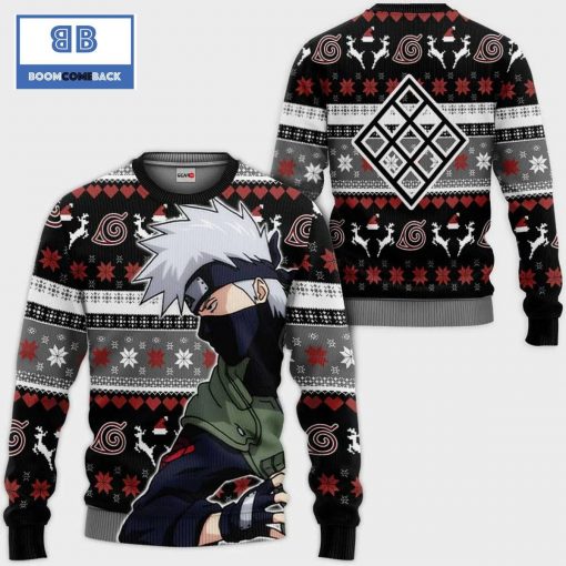 Kakashi Naruto Anime Ugly Christmas Sweater