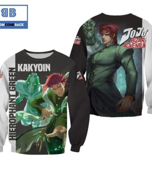 Kakyoin Hierophant JoJo’s Bizarre Adventure Anime Christmas 3D Sweater