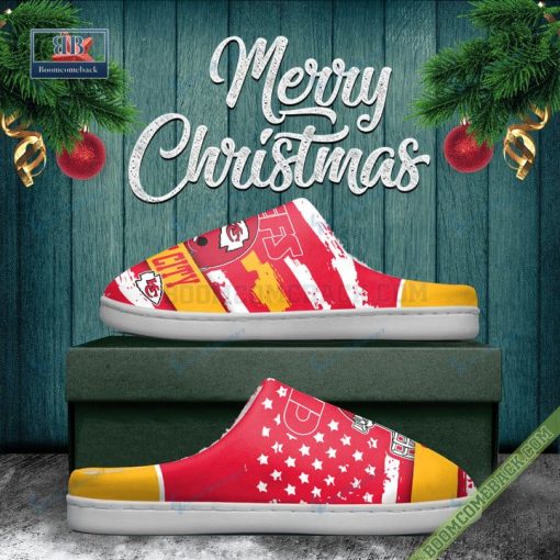 Kansas City Chiefs Christmas Indoor Slippers