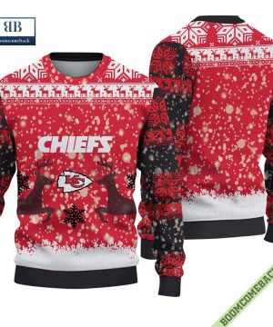 Kansas City Chiefs Christmas Reindeer Ugly Christmas Sweater