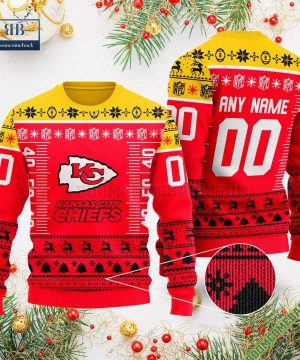 Kansas City Chiefs Custom Name Number Xmas Sweater