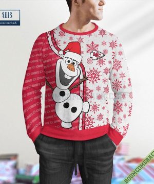 Kansas City Chiefs Olaf Christmas Ugly Sweater