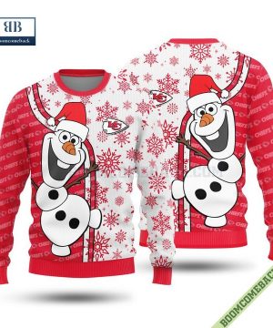 Kansas City Chiefs Olaf Christmas Ugly Sweater