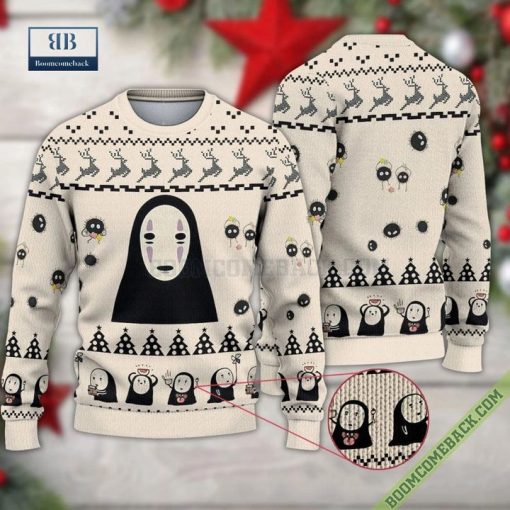 Kaonashi No Face So Cute Christmas Ugly Sweater