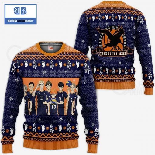 Karasuno Haikyuu Anime Christmas 3D Sweater