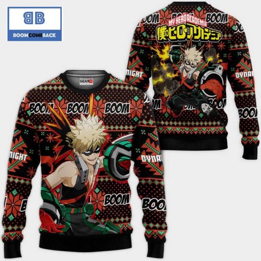 Katsuki My Hero Academia Anime Ugly Christmas Sweater