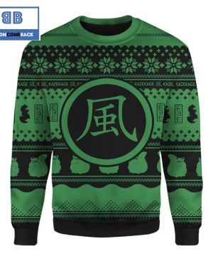 Kazekage Naruto Anime Custom Imitation Knitted Ugly Christmas Sweater