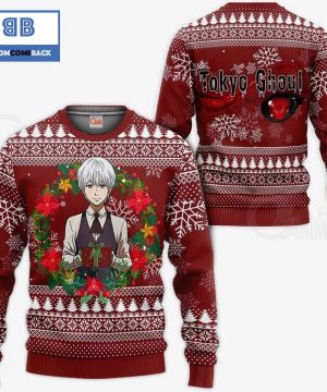 ken kaneki tokyo ghoul anime christmas ugly sweater 2 DmzPO