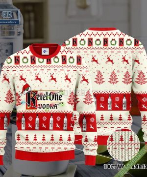 Ketel One Santa Hat Christmas Ugly Christmas Sweater Hoodie Zip Hoodie Bomber Jacket