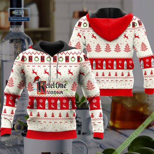 Ketel One Santa Hat Christmas Ugly Christmas Sweater Hoodie Zip Hoodie Bomber Jacket