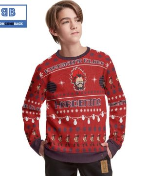 kirishima eijiro my hero academia anime christmas custom knitted 3d sweater 2 dl1FO