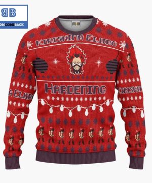 kirishima eijiro my hero academia anime christmas custom knitted 3d sweater 3 ii9Kg