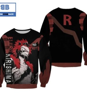 Kirishima Eijiro My Hero Academia Anime Ugly Christmas Sweater