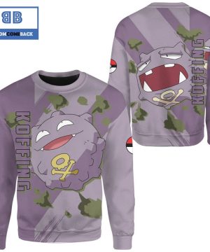 Koffing Pokemon Anime 3d Sweatshirt