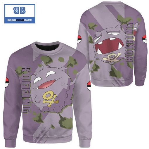 Koffing Pokemon Anime 3d Sweatshirt