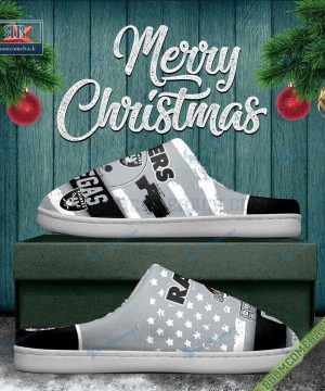 Las Vegas Raiders Christmas Indoor Slippers