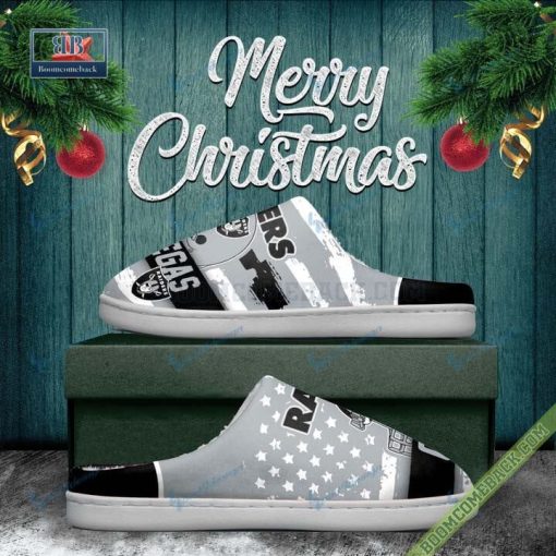 Las Vegas Raiders Christmas Indoor Slippers