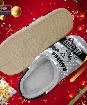 Las Vegas Raiders Christmas Indoor Slippers