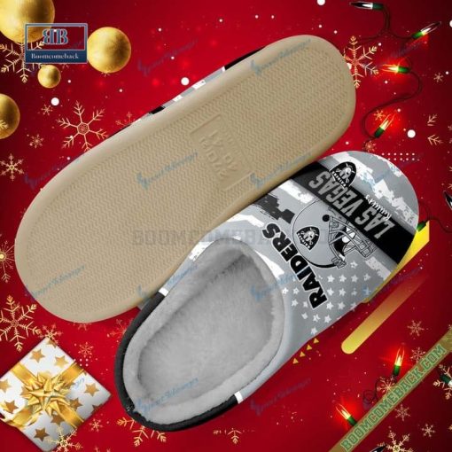 Las Vegas Raiders Christmas Indoor Slippers