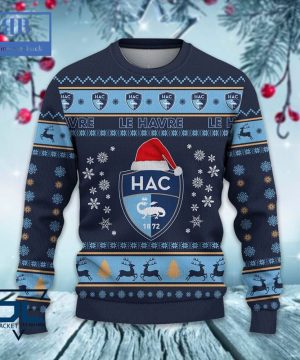 le havre athletic club santa hat ugly christmas sweater 3 Tmyhg