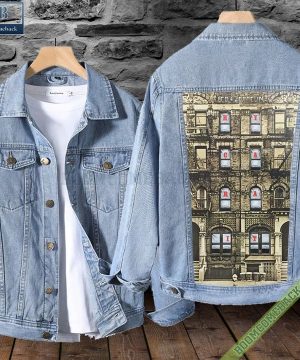 led zeppelin physical graffiti denim jacket 3 h8b7s