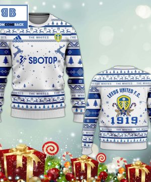 Leeds United FC 3D Ugly Christmas Sweater