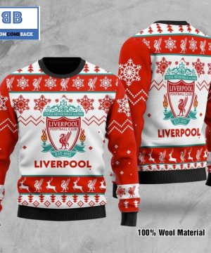 Liverpool Football Club Est 1892 Snow Christmas 3D Ugly Sweater