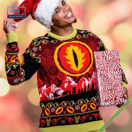 Lord of The Rings Eye Of Sauron Christmas Sweater Jumper