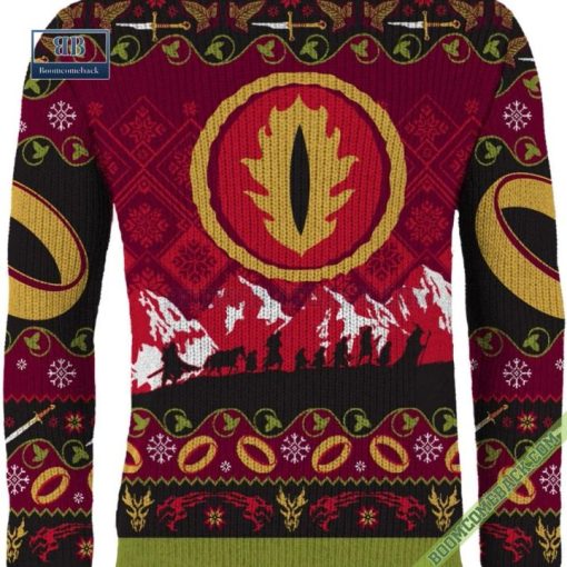 Lord of The Rings Eye Of Sauron Christmas Sweater Jumper