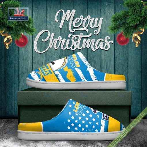 Los Angeles Chargers Christmas Indoor Slippers